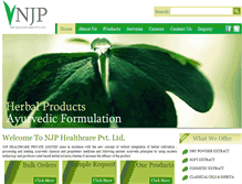 Tablet Screenshot of njphealthcare.com